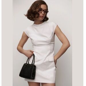 NWT Anthropologie BHLDN Natalie Cap-Sleeve Structured Mini Dress
